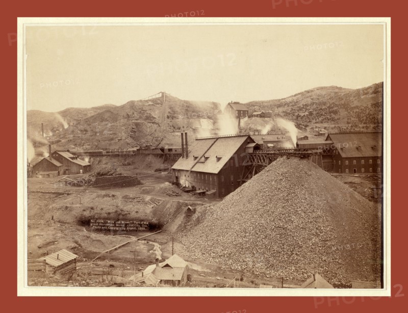 Mills and mines. Part of the great Homestake works, Lead City, Dak., John C. H. Grabill was an american photographer. In 1886 he opened his first photographic studio