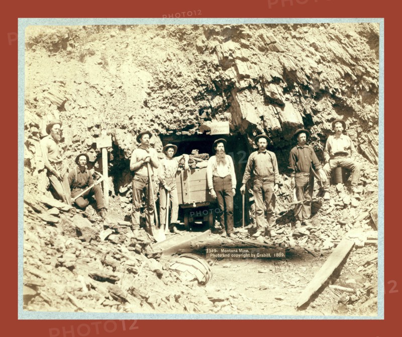 Montana Mine, John C. H. Grabill was an american photographer. In 1886 he opened his first photographic studio