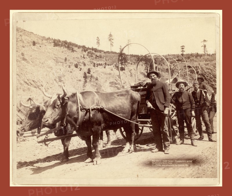 Gold Fever. Prospectors going to the new Gold Field, John C. H. Grabill was an american photographer. In 1886 he opened his first photographic studio