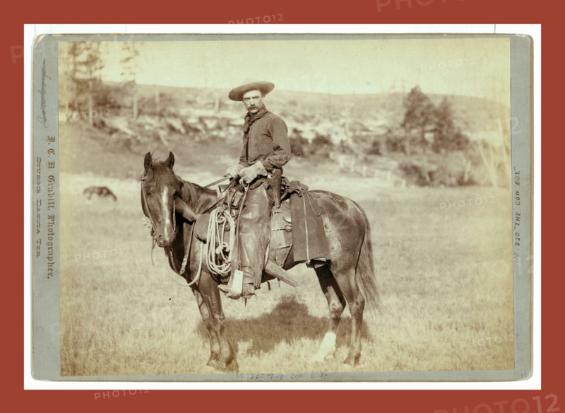 The Cow Boy, John C. H. Grabill was an american photographer. In 1886 he opened his first photographic studio