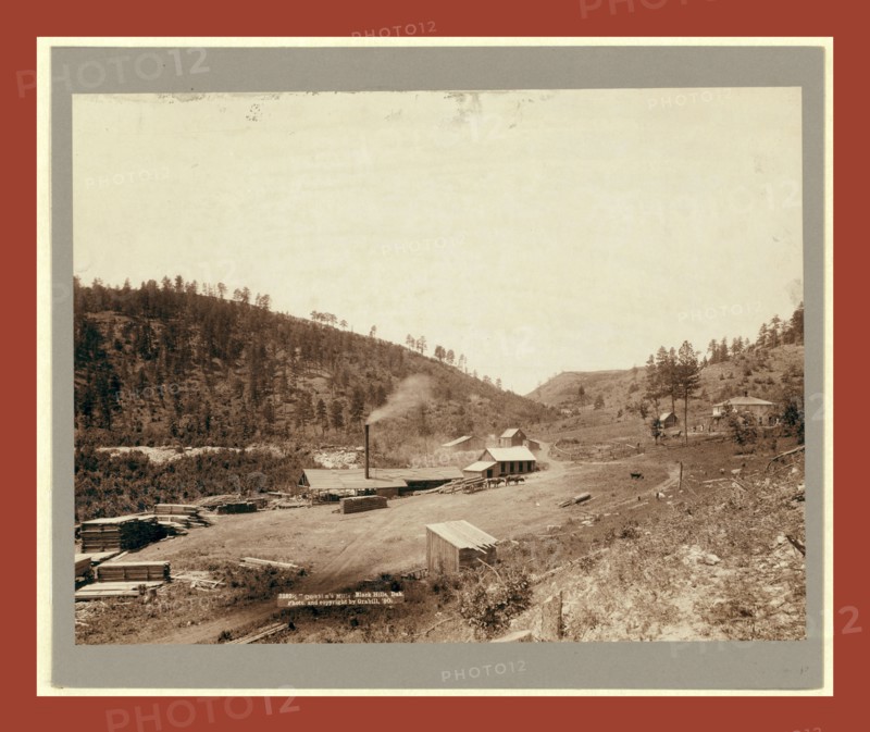 Dobbin's Mills, Black Hills, Dak., John C. H. Grabill was an american photographer. In 1886 he opened his first photographic studio