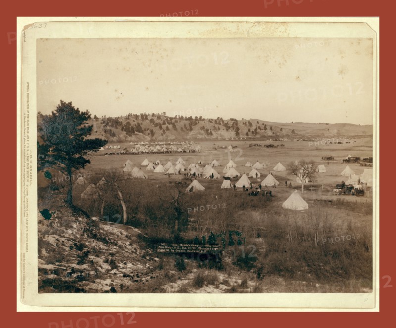General Brook's Camp. Camp near Pine Ridge. S.D., Jan. 17, 1891, John C. H. Grabill was an american photographer. In 1886 he opened his first photographic studio