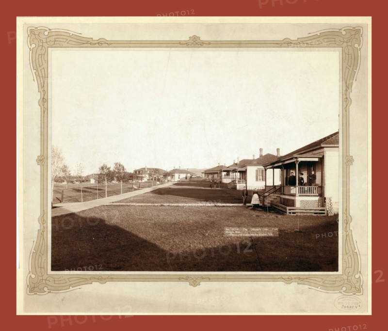 The Officers' Line. Fort Meade, Dak., John C. H. Grabill was an american photographer. In 1886 he opened his first photographic studio