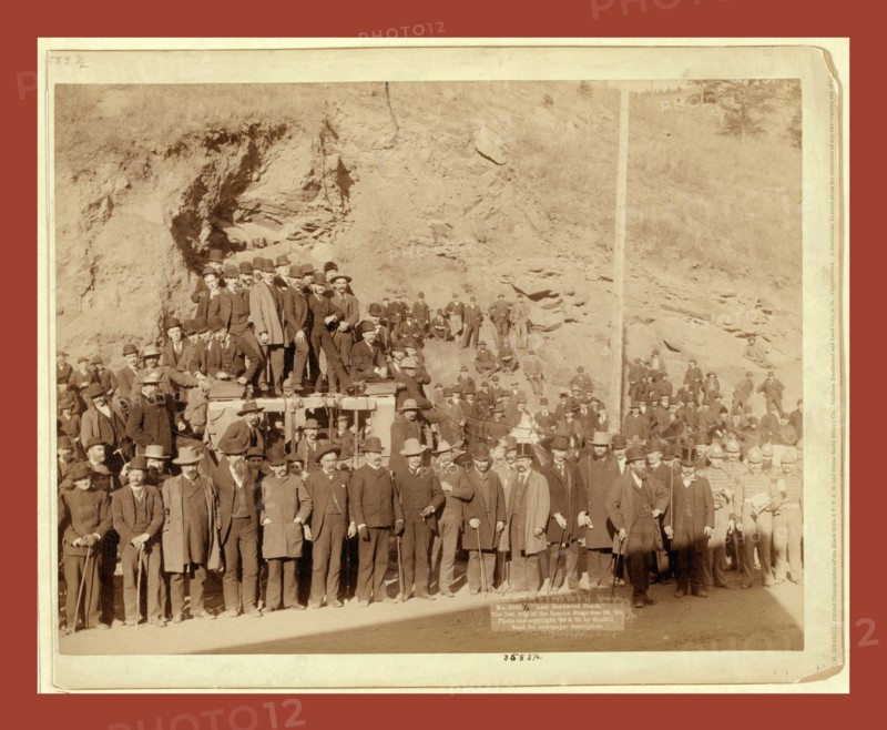 Last Deadwood Coach. The last trip of the famous stage Dec. 28, '90, John C. H. Grabill was an american photographer. In 1886 he opened his first photographic studio