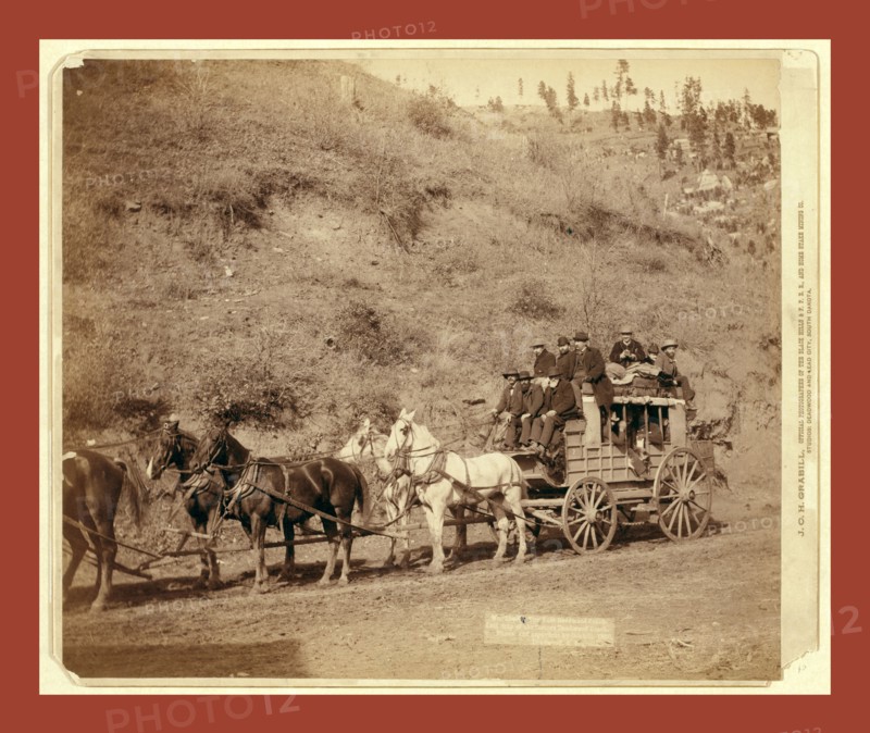 The Last Deadwood Coach. Last trip of the famous Deadwood Coach, John C. H. Grabill was an american photographer. In 1886 he opened his first photographic studio