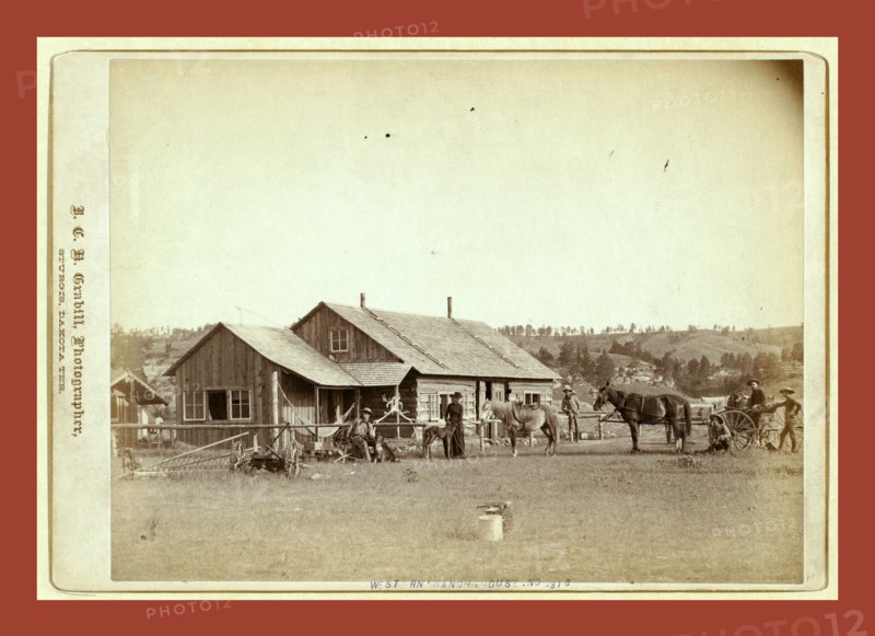 Western Ranch House, John C. H. Grabill was an american photographer. In 1886 he opened his first photographic studio