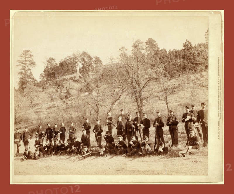 Company C, 3rd U.S. Infantry near Fort Meade, South Dakota, John C. H. Grabill was an american photographer. In 1886 he opened his first photographic studio
