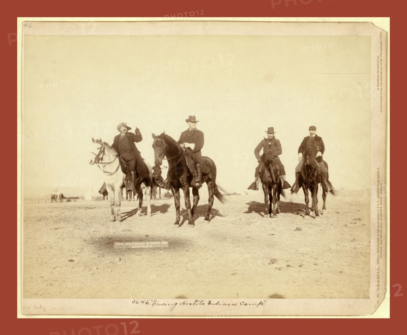 Viewing Hostile Indian Camp, John C. H. Grabill was an american photographer. In 1886 he opened his first photographic studio