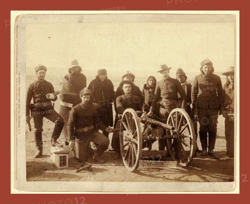 Copr. Paul Wernert [i.e. Weinert] and gunners of Battery E 1st Artillery, John C. H. Grabill was an american photographer. In 1886 he opened his first photographic studio