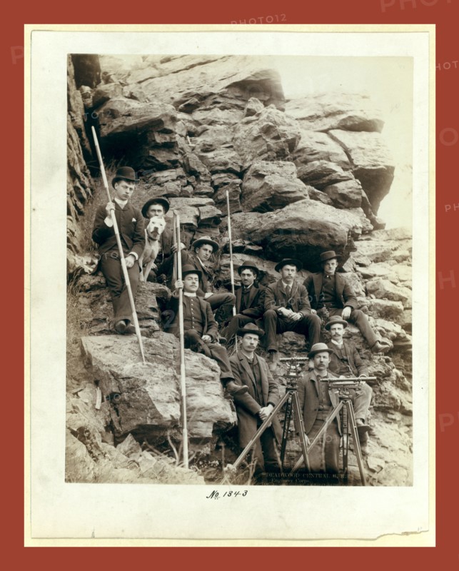 Deadwood Central R.R. Engineer Corps, John C. H. Grabill was an american photographer. In 1886 he opened his first photographic studio