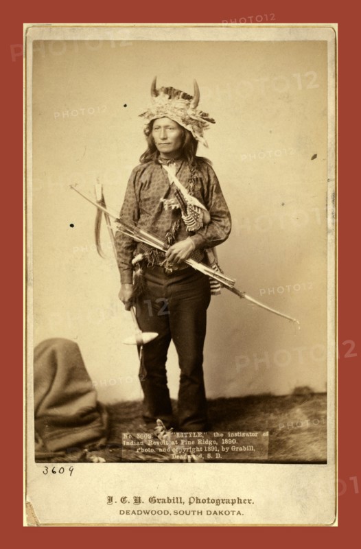 Little, instigator of Indian Revolt at Pine Ridge, 1890, John C. H. Grabill was an american photographer. In 1886 he opened his first photographic studio