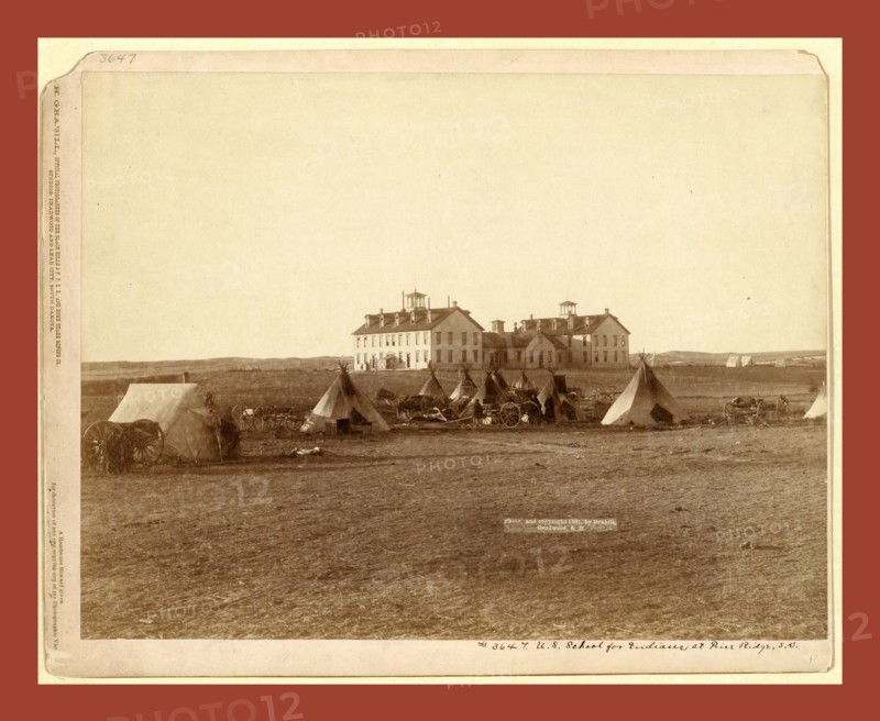 U.S. School for Indians at Pine Ridge, S.D., John C. H. Grabill was an american photographer. In 1886 he opened his first photographic studio