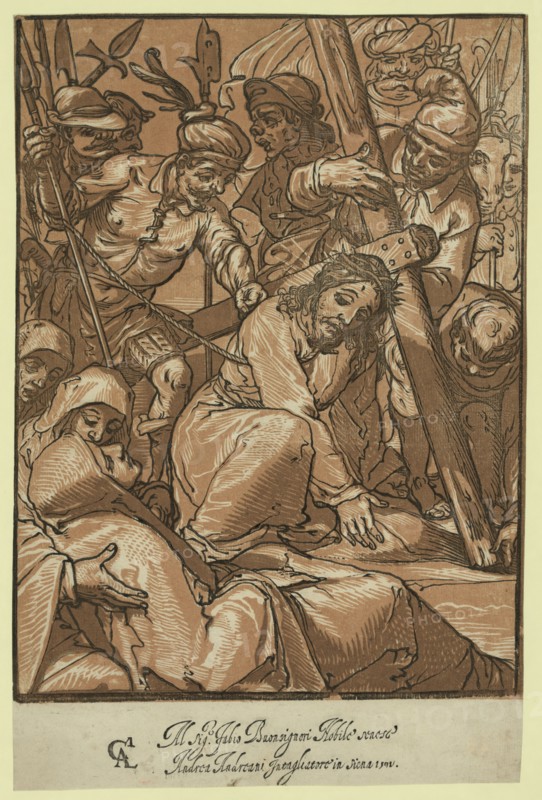 Christ carrying the cross, Andreani, Andrea, approximately 1560-1623