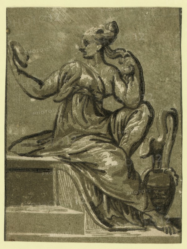 Prudence, between 1500 and 1610, Carpi, Ugo da, 1480-approximately 1532