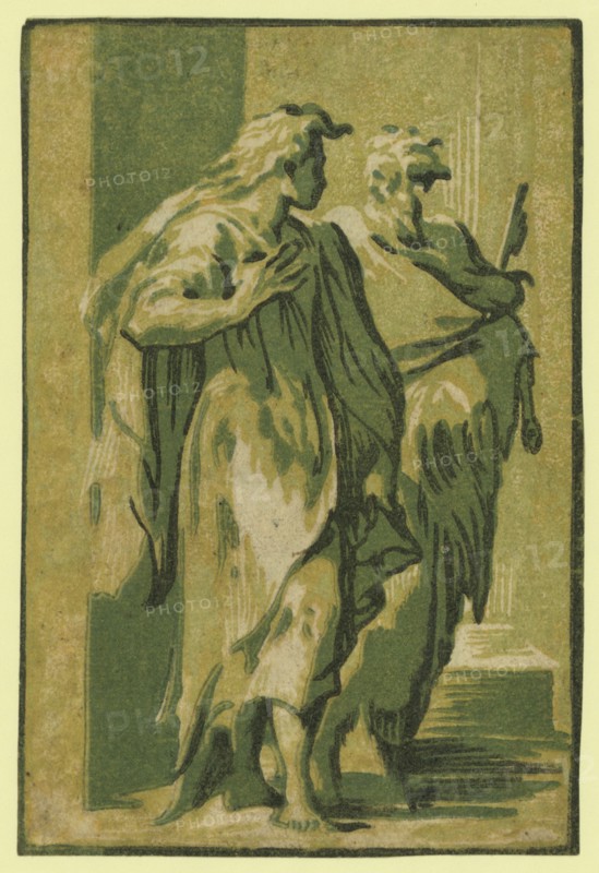 Saints Peter and John, between 1500 and 1610, Carpi, Ugo da, 1480-approximately 1532