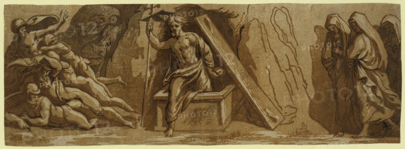 The resurrection, between 1515 and 1535, Carpi, Ugo da, 1480-approximately 1532