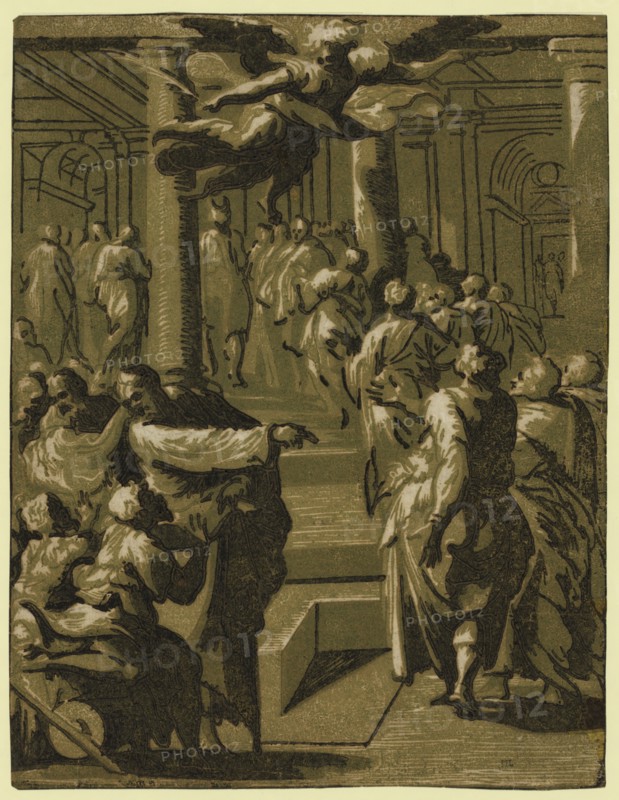 Christ healing the paralytic man, between 1540 and 1560, Vicentino, Giuseppe Niccolo, approximately 1510-