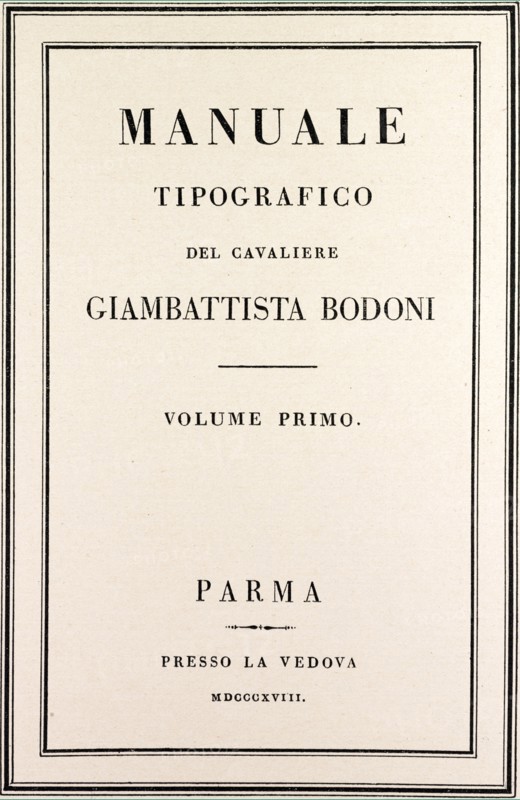 Bodoni  Manuale