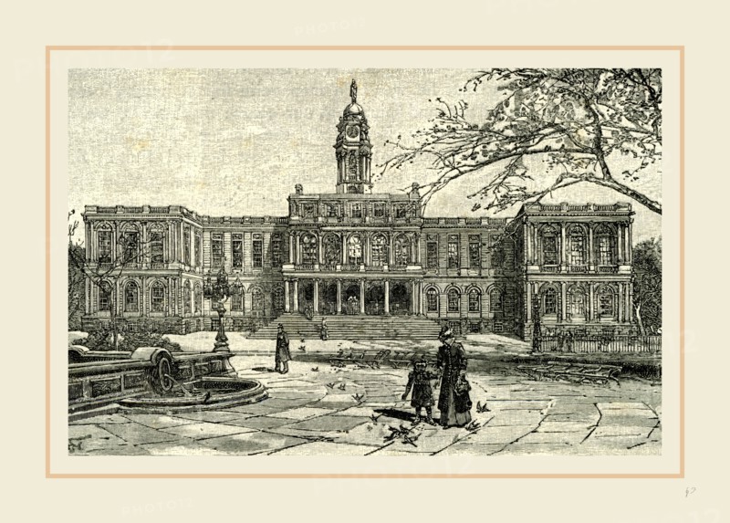 The New York City Hall, 1891, USA