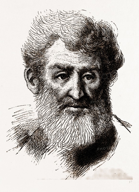 SAMUEL JENNINGS, AGED 83, USA, America, 19th century engraving