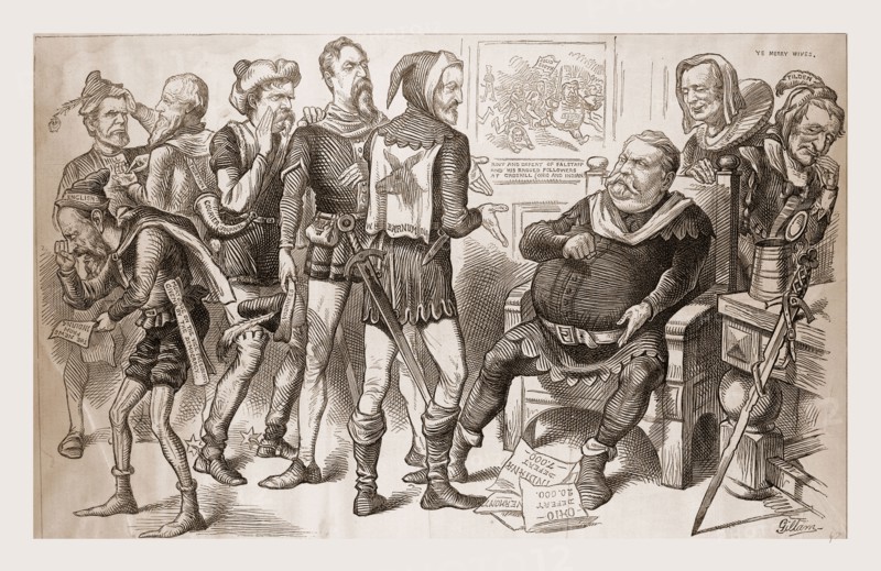 " CALL YOU THAT BACKING OF YOUR FRIENDS? A PLAGUE UPON SUCH A BACKING !"., 1880, 19th century engraving, USA, America