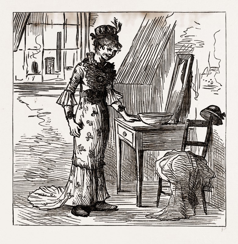 THERE CAME TO NEW YORK A POOR EXILE OF ERIN, 1880, 19th century engraving, USA, America