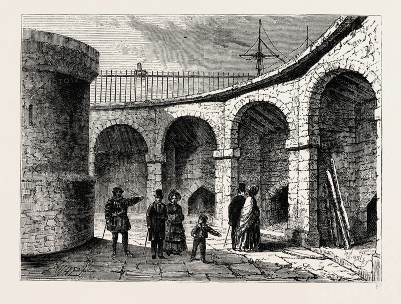 THE TOWER MENAGERIE ABOUT 1820. London, UK, 19th century engraving
