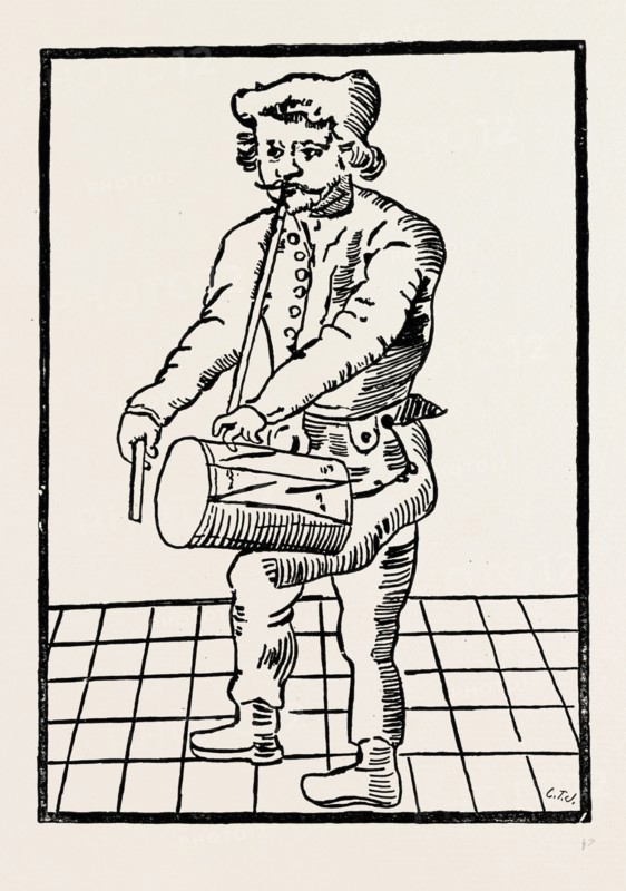 RICHARD TARLETON, THE ACTOR, UK, 19th century engraving