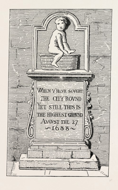 THE FIGURE IN PANYER ALLEY London, UK, 19th century engraving