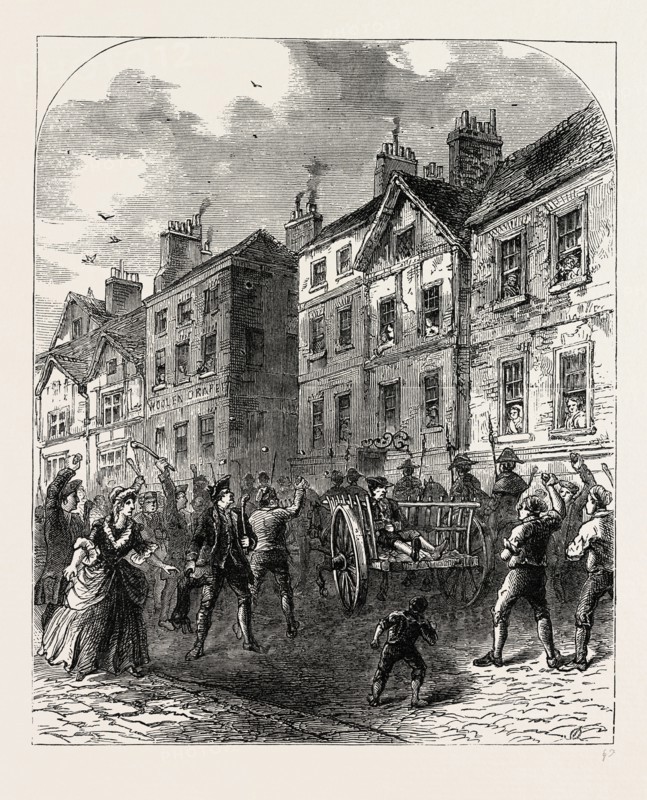 Jonathan Wild in the Cart, London, UK, 19th century engraving