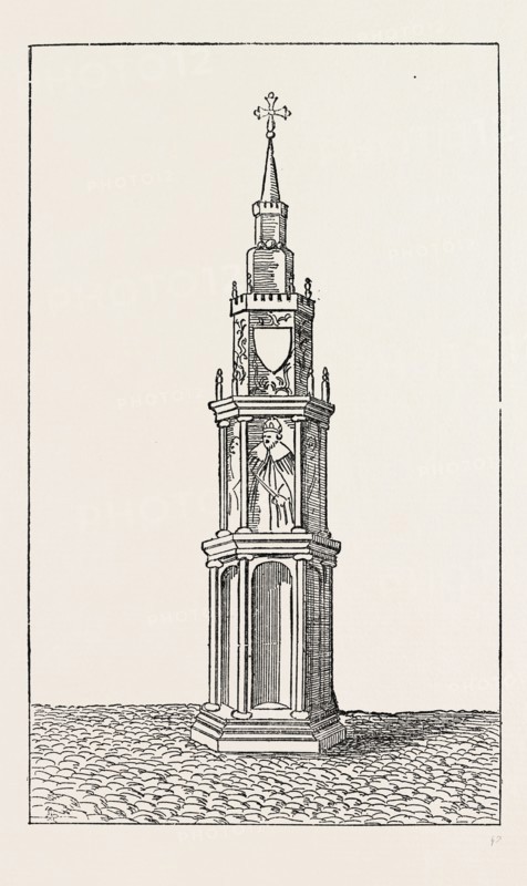 OLD CHARING CROSS, 1792, London, UK, 19th century engraving