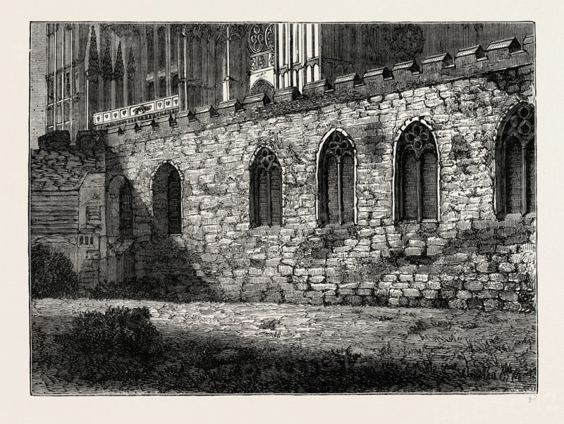 THE JERUSALEM CHAMBER. London, UK, 19th century engraving
