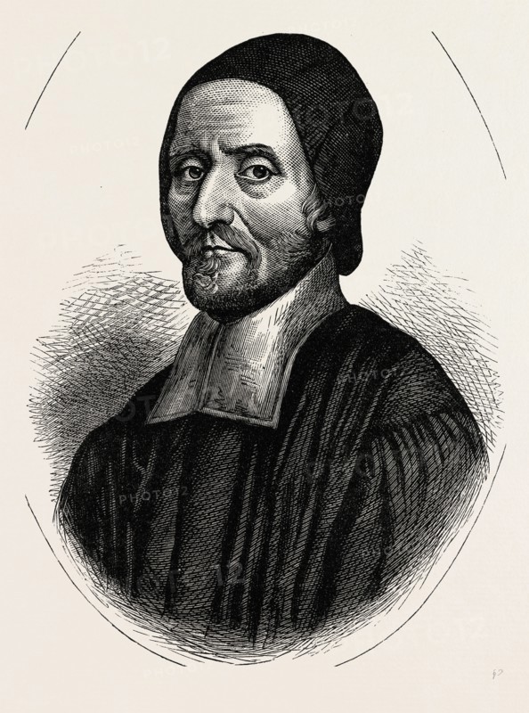DR. BUSBY, Westminster School,  London, UK, 19th century engraving