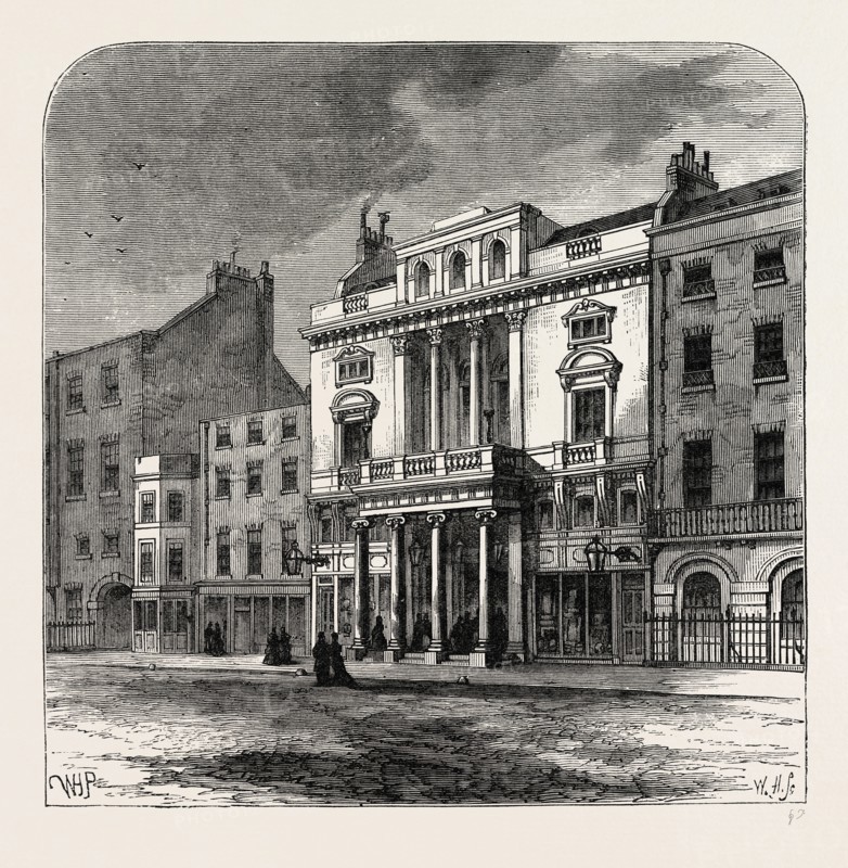 ST. JAMES'S THEATRE. London, UK, 19th century engraving