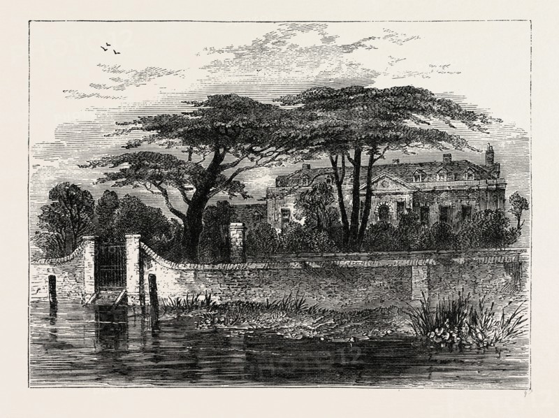 THE BOTANICAL GARDENS, CHELSEA, 1790. London, UK, 19th century engraving
