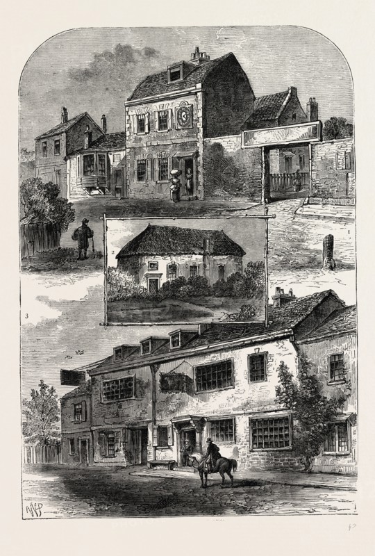 OLD CHELSEA IN 1750. London, UK, 19th century engraving