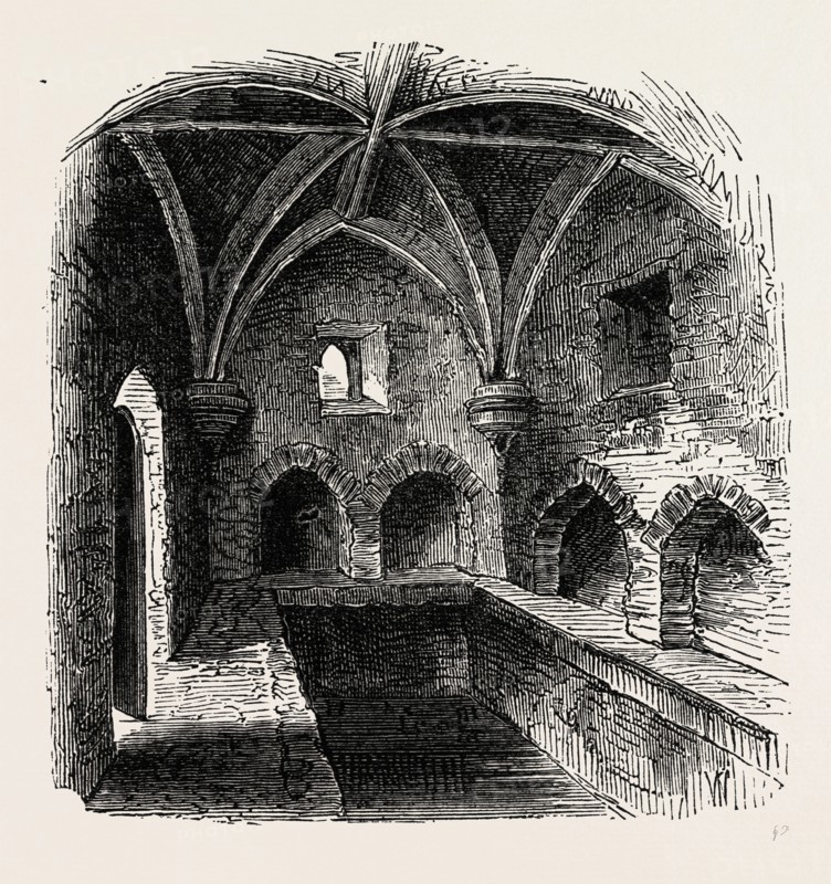 HENRY VIII.'S CONDUIT. London, UK, 19th century engraving