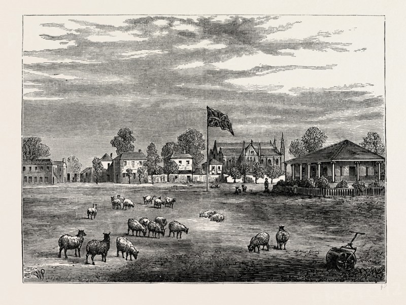 LORD'S GROUND IN 1837. London, UK, 19th century engraving