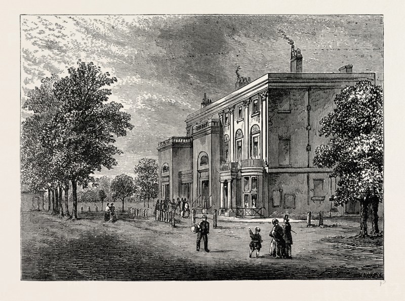 THE "EYRE ARMS" IN 1820. London, UK, 19th century engraving