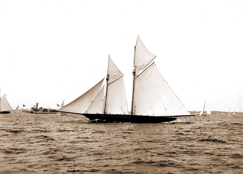 The Volunteer, Goelet Cup Race, August 7, 1891, Nantucket (Steamboat), Volunteer (Yacht), Goelet Cup Race, Yachts, Regattas, 1891