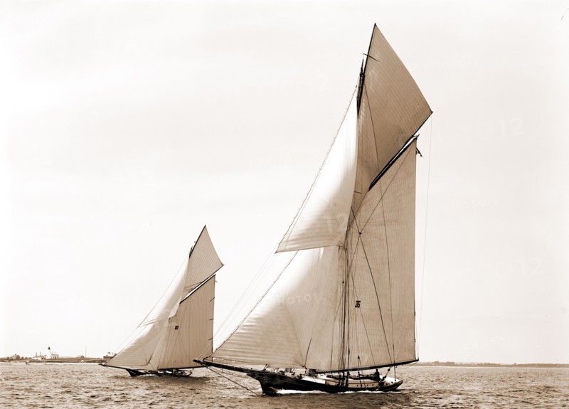 Gracie and Barbara, Goelet Cup Race, Gracie (Yacht), Barbara (Yacht), Goelet Cup Race, Yachts, Regattas, 1891