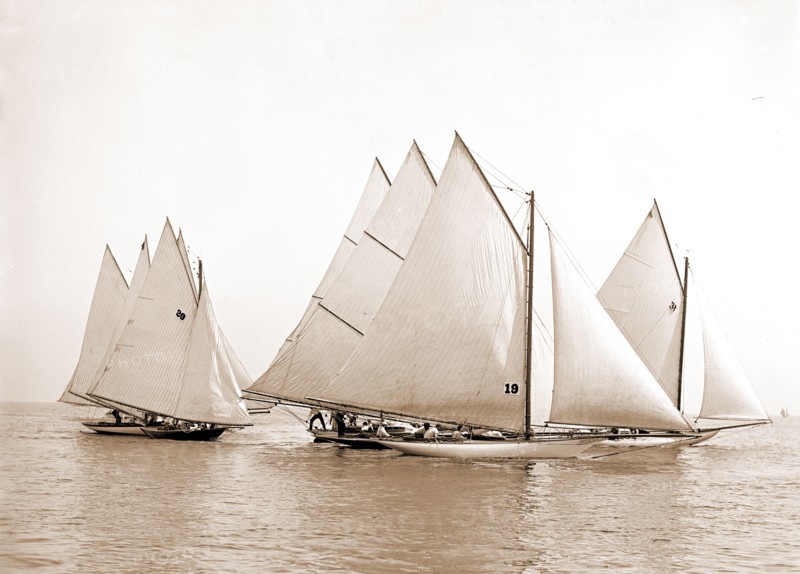 Start, twenty-one footers, Yachts, Regattas, 1892