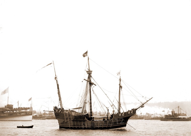 Spanish caravel Santa Maria, Santa Maria (Sailing ship : Replica), Ships, 1892