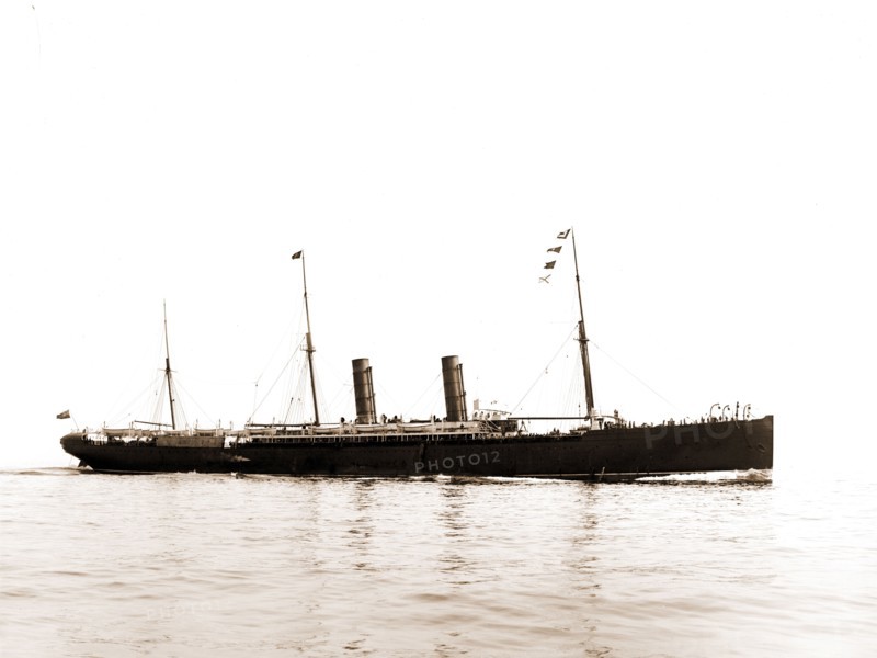 Steamer Servia, Cunard Line, Servia (Ocean liner), Ocean liners, 1899