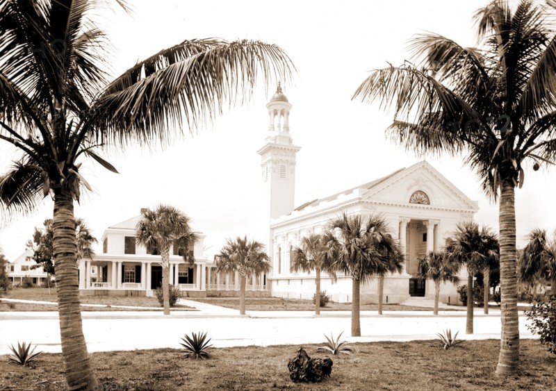 Chapel at Hotel Royal Palm i.e. Royal Palm Hotel, Miami, Fla, Hotels, Resorts, Churches, United States, Florida, Miami, 1880
