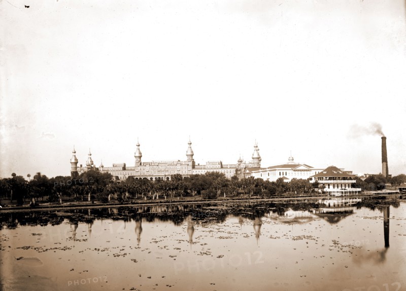Tampa Bay Hotel, Tampa, Fla, Hotels, Rivers, Resorts, United States, Florida, Tampa, United States, Florida, Hillsborough River, 1900