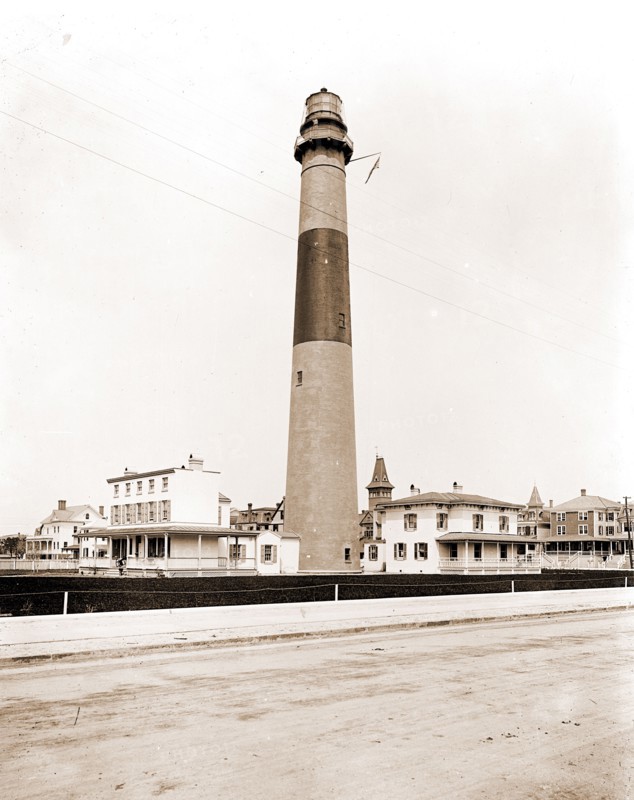 Absecon Light House, Atlantic City, N.J, Lighthouses, United States, New Jersey, Atlantic City, 1900