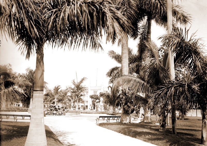 Colon Park, Havana, Parks, Cuba, Havana, 1900