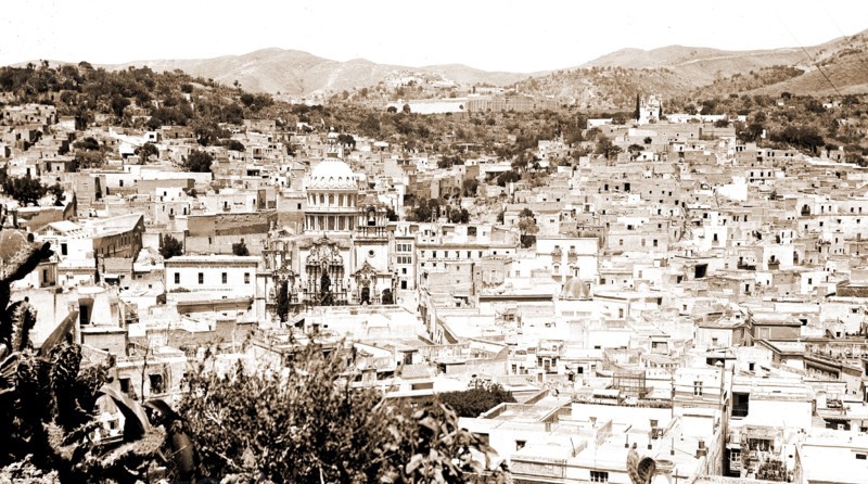 Guanajuato, Mexico, Jackson, William Henry, 1843-1942, Markets, Mexico, Guanajuato, 1880