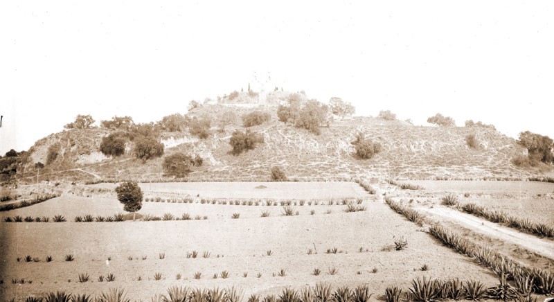 Cholula, the Pyramid Gran Piramide, Jackson, William Henry, 1843-1942, Pyramids, Mexico, Cholula de Rivadabia, 1880